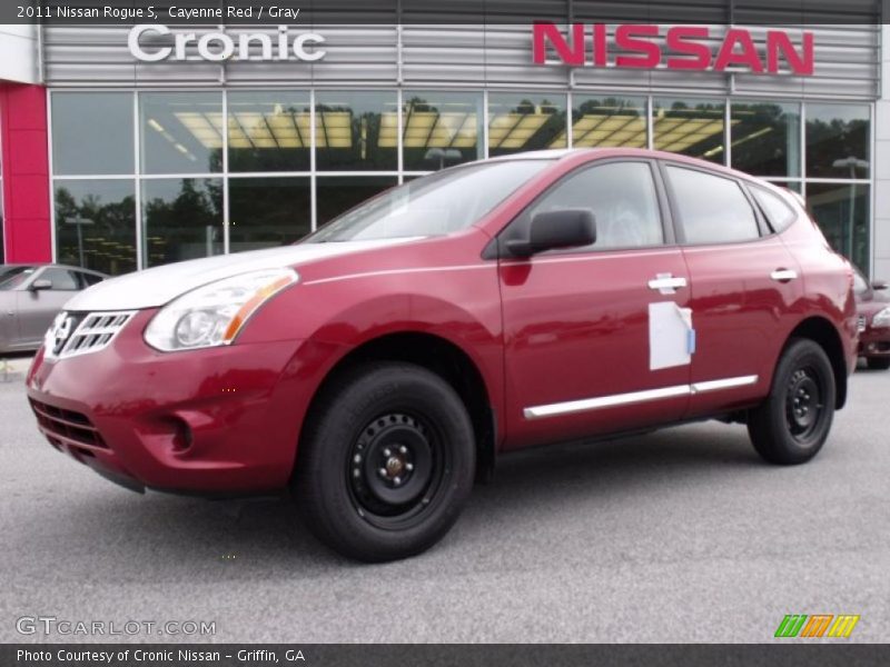 Cayenne Red / Gray 2011 Nissan Rogue S