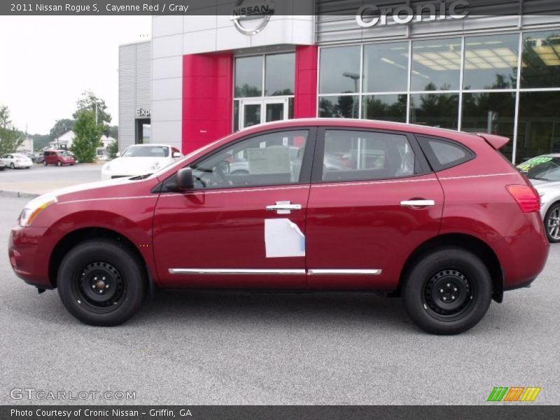 Cayenne Red / Gray 2011 Nissan Rogue S