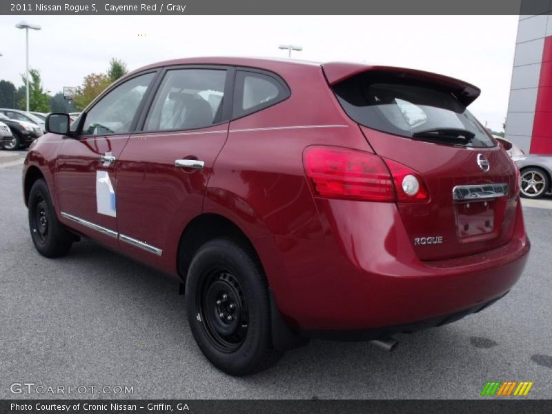 Cayenne Red / Gray 2011 Nissan Rogue S