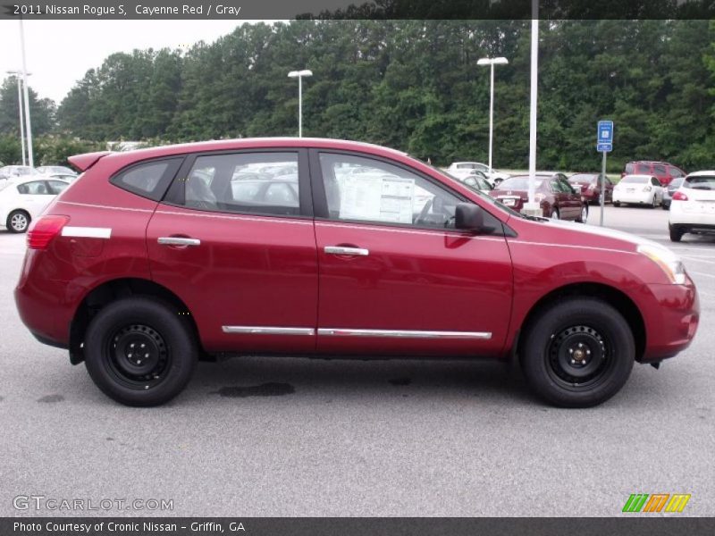 Cayenne Red / Gray 2011 Nissan Rogue S