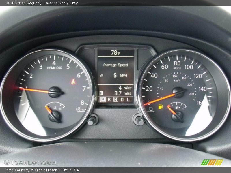 Cayenne Red / Gray 2011 Nissan Rogue S