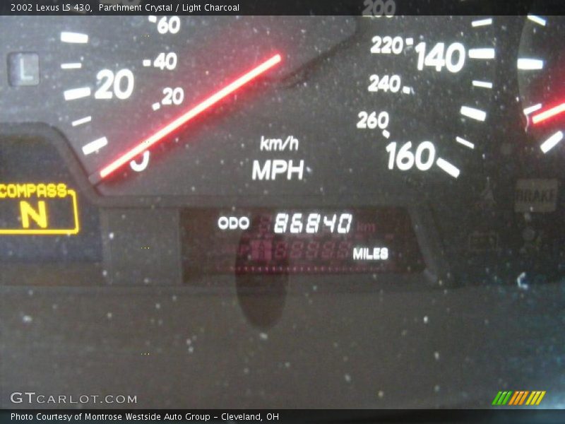 Parchment Crystal / Light Charcoal 2002 Lexus LS 430