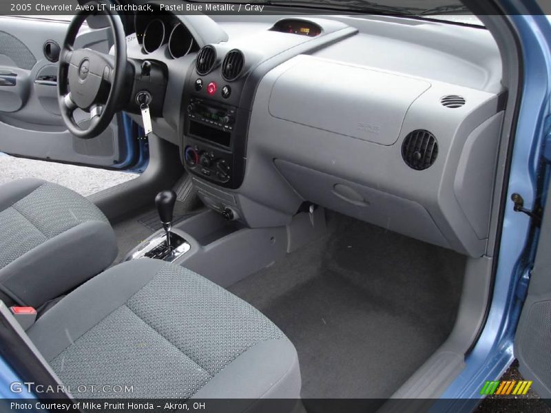 Pastel Blue Metallic / Gray 2005 Chevrolet Aveo LT Hatchback