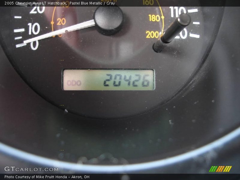 Pastel Blue Metallic / Gray 2005 Chevrolet Aveo LT Hatchback