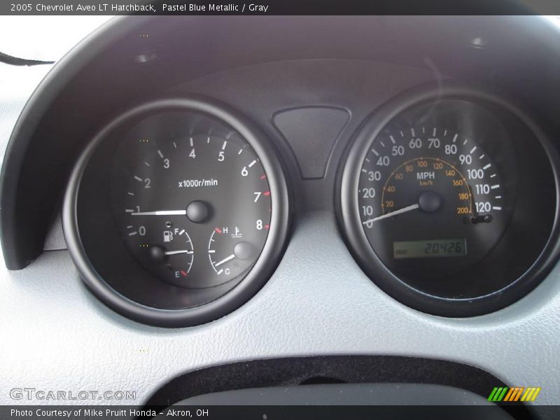 Pastel Blue Metallic / Gray 2005 Chevrolet Aveo LT Hatchback