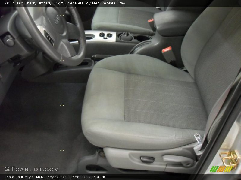 Bright Silver Metallic / Medium Slate Gray 2007 Jeep Liberty Limited