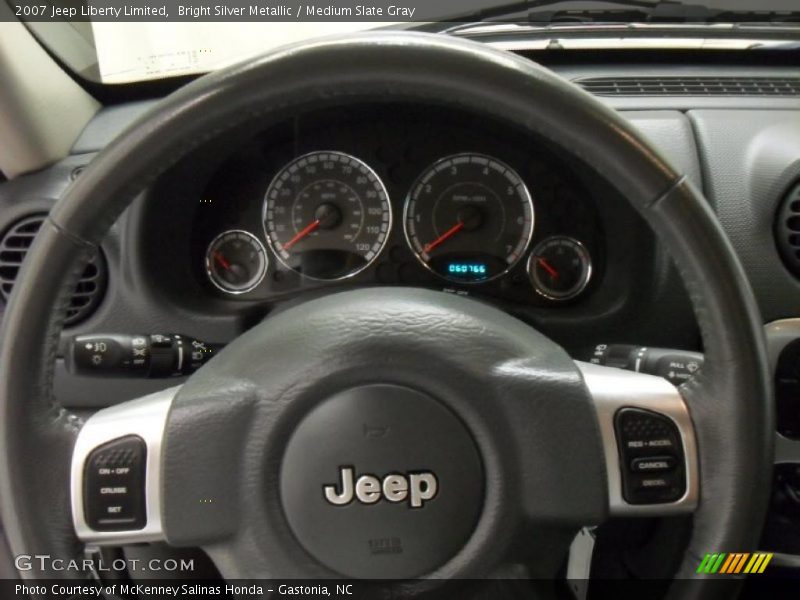 Bright Silver Metallic / Medium Slate Gray 2007 Jeep Liberty Limited