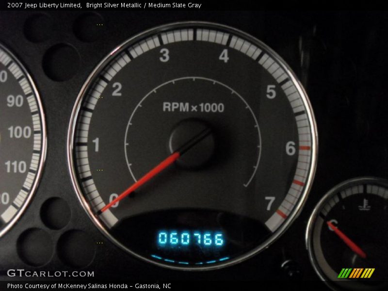Bright Silver Metallic / Medium Slate Gray 2007 Jeep Liberty Limited