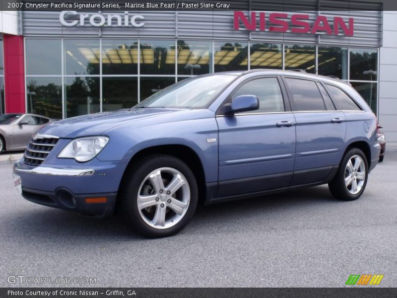 Marine Blue Pearl / Pastel Slate Gray 2007 Chrysler Pacifica Signature Series