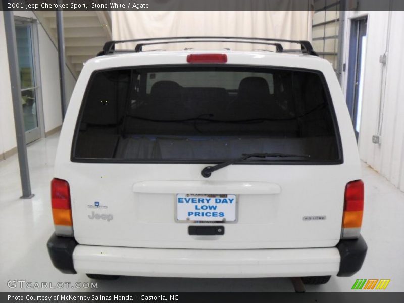 Stone White / Agate 2001 Jeep Cherokee Sport