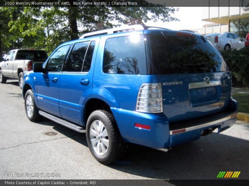 Blue Flame Metallic / Charcoal Black 2010 Mercury Mountaineer V6 AWD