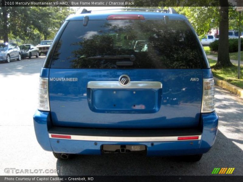 Blue Flame Metallic / Charcoal Black 2010 Mercury Mountaineer V6 AWD
