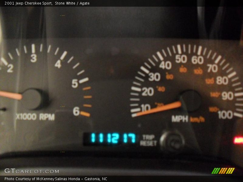 Stone White / Agate 2001 Jeep Cherokee Sport