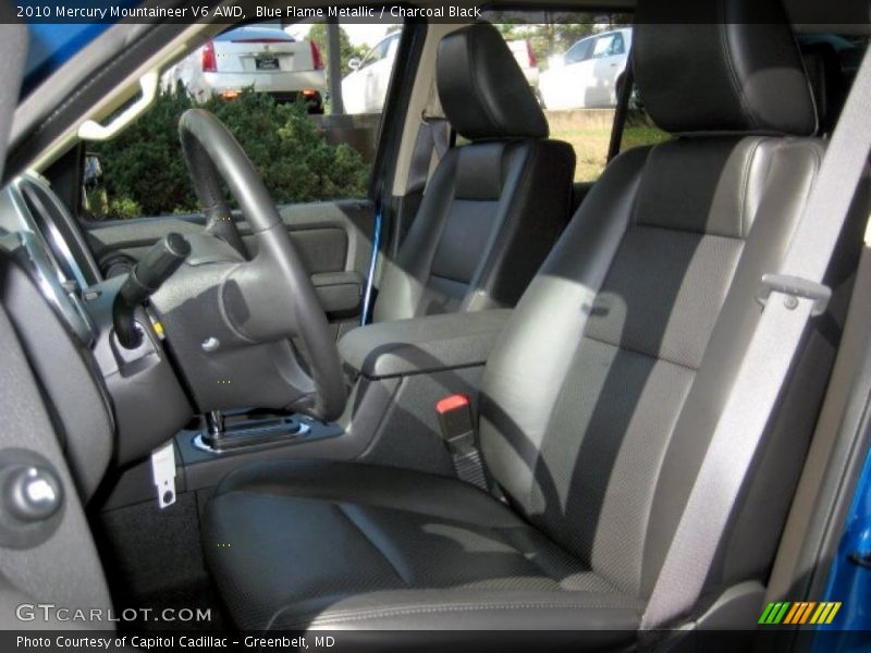 Blue Flame Metallic / Charcoal Black 2010 Mercury Mountaineer V6 AWD