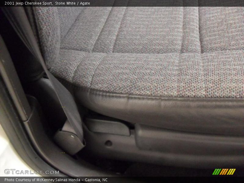 Stone White / Agate 2001 Jeep Cherokee Sport