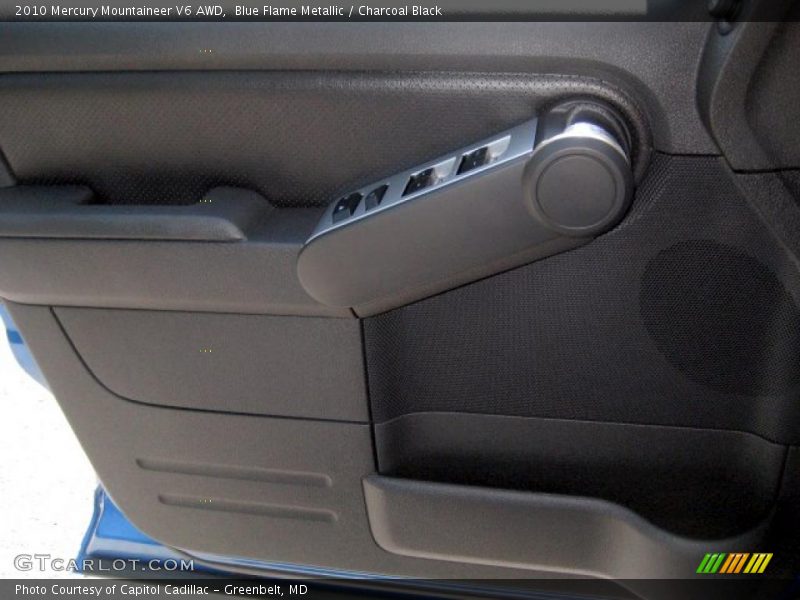 Blue Flame Metallic / Charcoal Black 2010 Mercury Mountaineer V6 AWD