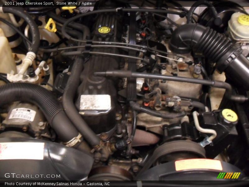 Stone White / Agate 2001 Jeep Cherokee Sport