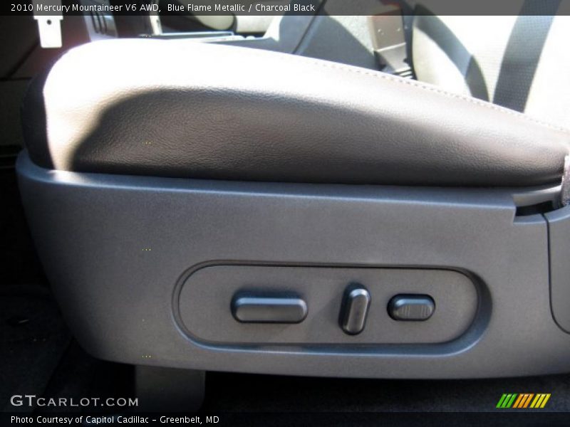 Blue Flame Metallic / Charcoal Black 2010 Mercury Mountaineer V6 AWD