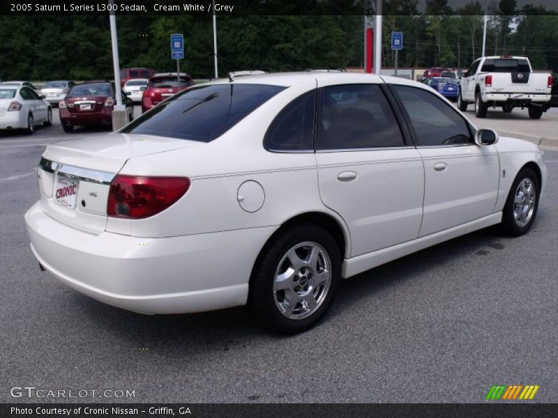 Cream White / Grey 2005 Saturn L Series L300 Sedan