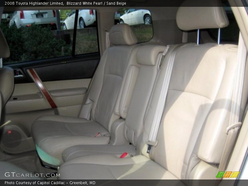 Blizzard White Pearl / Sand Beige 2008 Toyota Highlander Limited