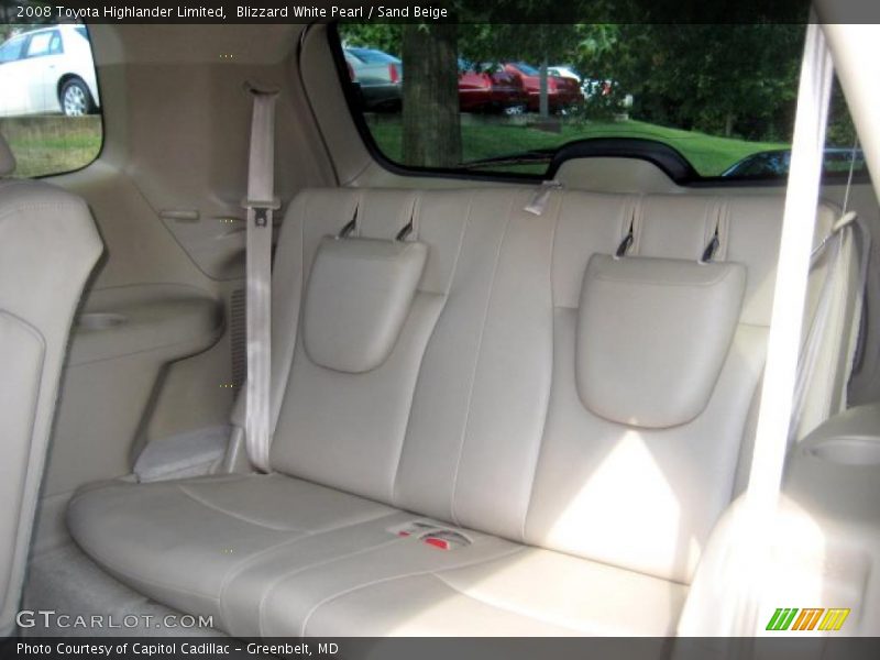 Blizzard White Pearl / Sand Beige 2008 Toyota Highlander Limited