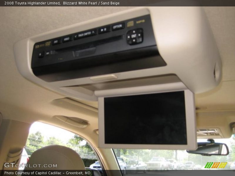 Blizzard White Pearl / Sand Beige 2008 Toyota Highlander Limited