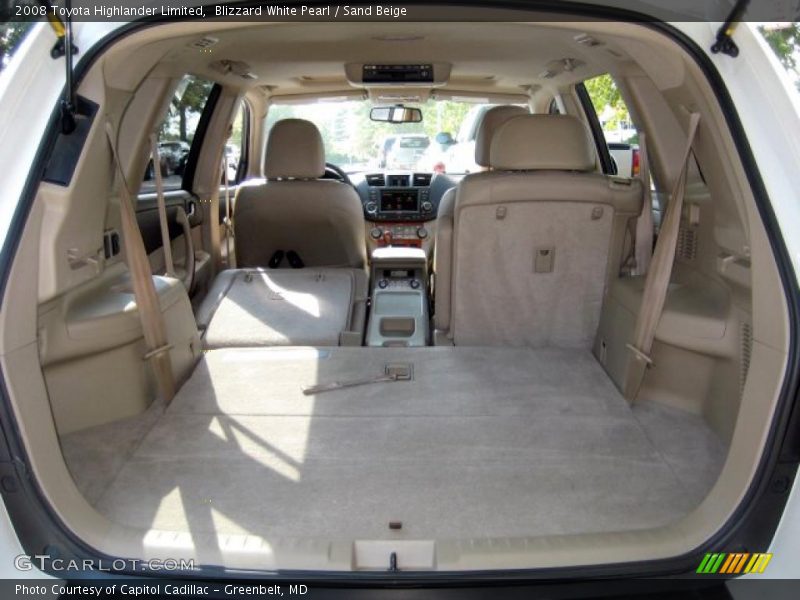 Blizzard White Pearl / Sand Beige 2008 Toyota Highlander Limited