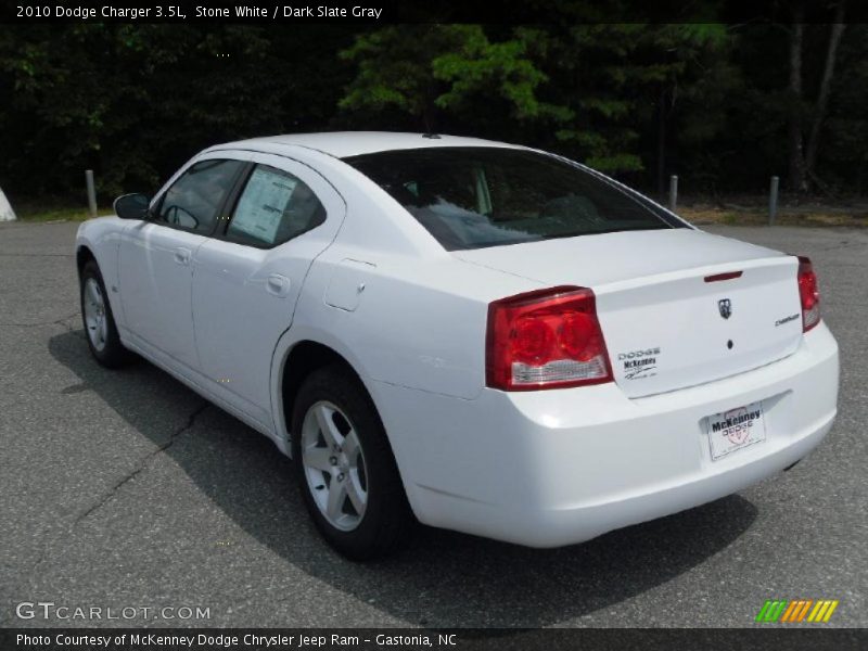 Stone White / Dark Slate Gray 2010 Dodge Charger 3.5L