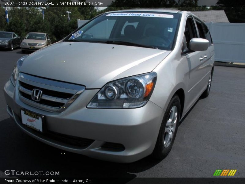 Silver Pearl Metallic / Gray 2007 Honda Odyssey EX-L
