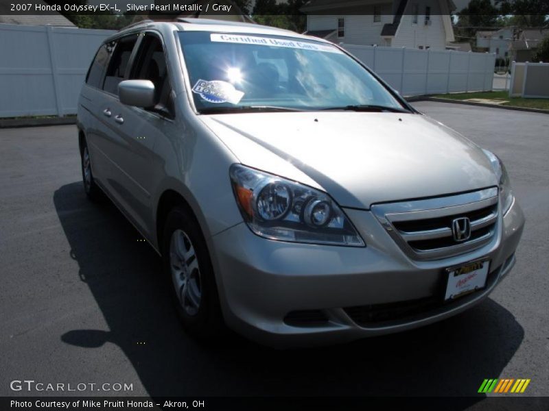 Silver Pearl Metallic / Gray 2007 Honda Odyssey EX-L