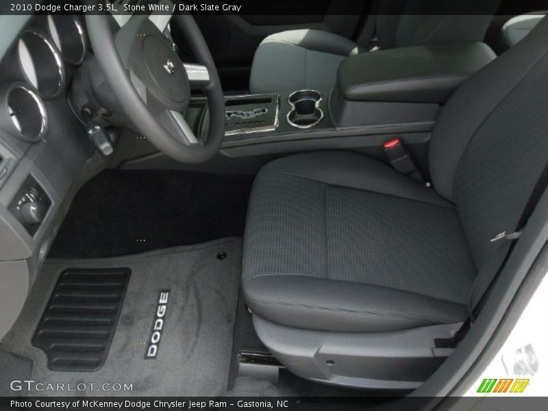 Stone White / Dark Slate Gray 2010 Dodge Charger 3.5L