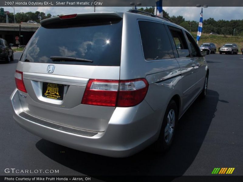 Silver Pearl Metallic / Gray 2007 Honda Odyssey EX-L