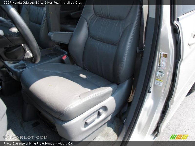 Silver Pearl Metallic / Gray 2007 Honda Odyssey EX-L