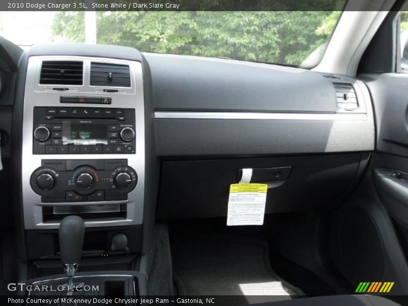 Stone White / Dark Slate Gray 2010 Dodge Charger 3.5L