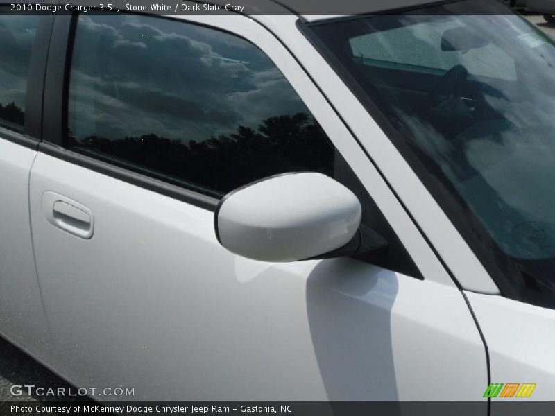 Stone White / Dark Slate Gray 2010 Dodge Charger 3.5L