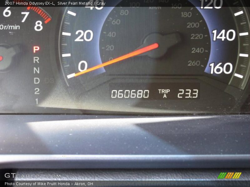 Silver Pearl Metallic / Gray 2007 Honda Odyssey EX-L