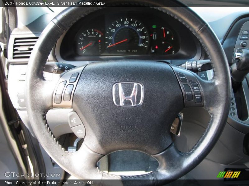 Silver Pearl Metallic / Gray 2007 Honda Odyssey EX-L