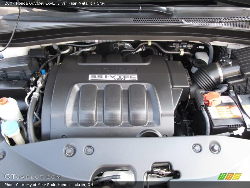 Silver Pearl Metallic / Gray 2007 Honda Odyssey EX-L