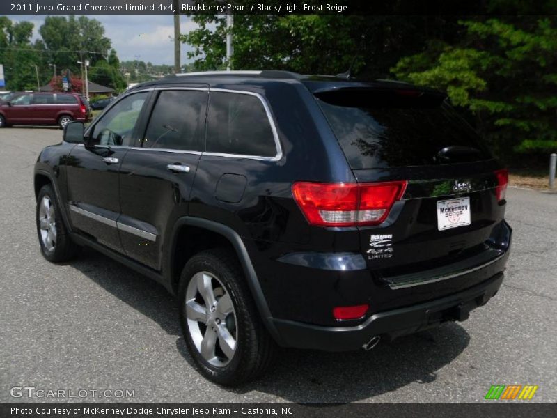 Blackberry Pearl / Black/Light Frost Beige 2011 Jeep Grand Cherokee Limited 4x4
