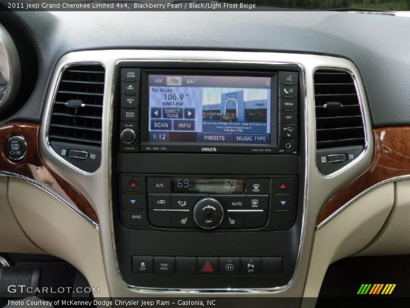 Blackberry Pearl / Black/Light Frost Beige 2011 Jeep Grand Cherokee Limited 4x4