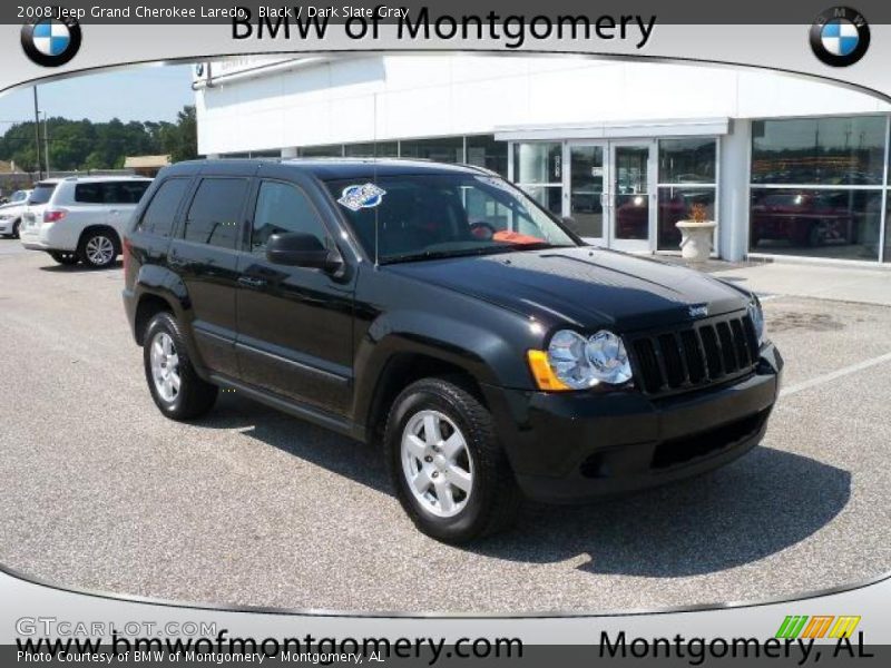 Black / Dark Slate Gray 2008 Jeep Grand Cherokee Laredo