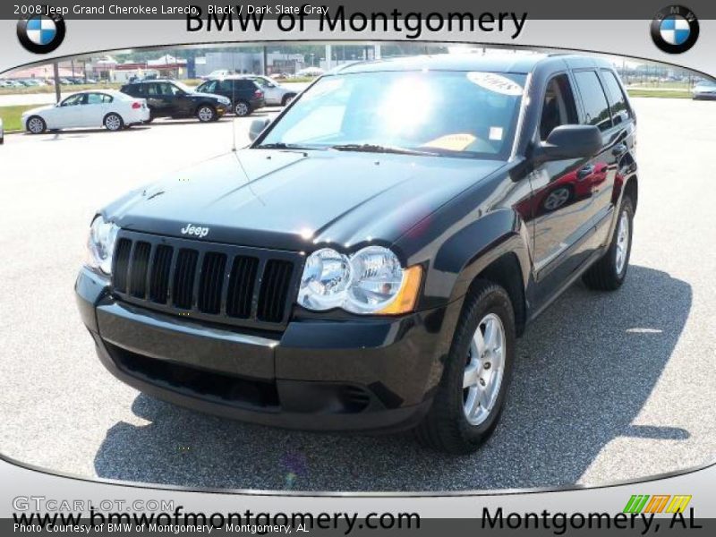 Black / Dark Slate Gray 2008 Jeep Grand Cherokee Laredo
