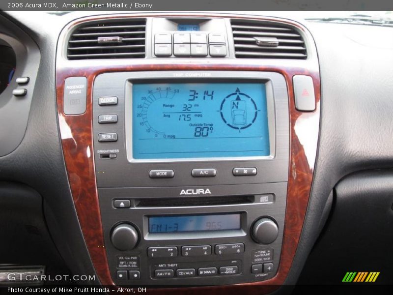 Amazon Green Metallic / Ebony 2006 Acura MDX