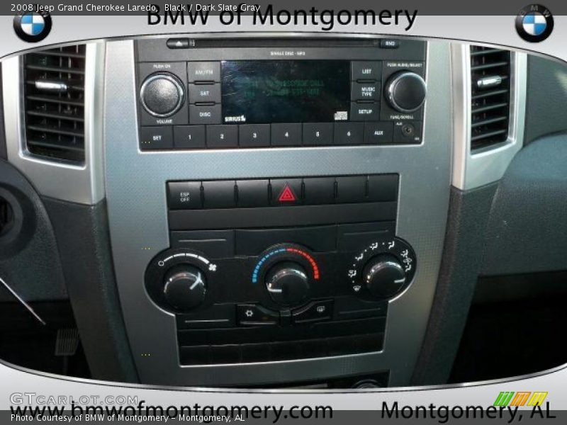 Black / Dark Slate Gray 2008 Jeep Grand Cherokee Laredo