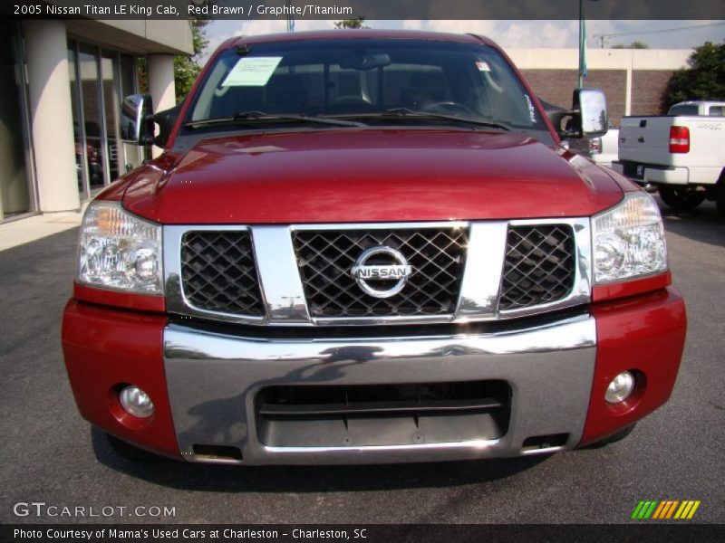 Red Brawn / Graphite/Titanium 2005 Nissan Titan LE King Cab