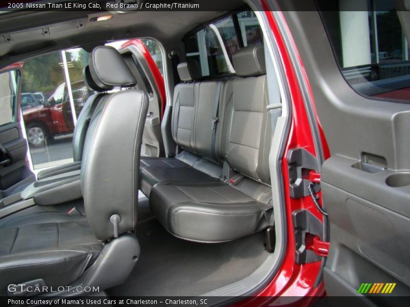 Red Brawn / Graphite/Titanium 2005 Nissan Titan LE King Cab