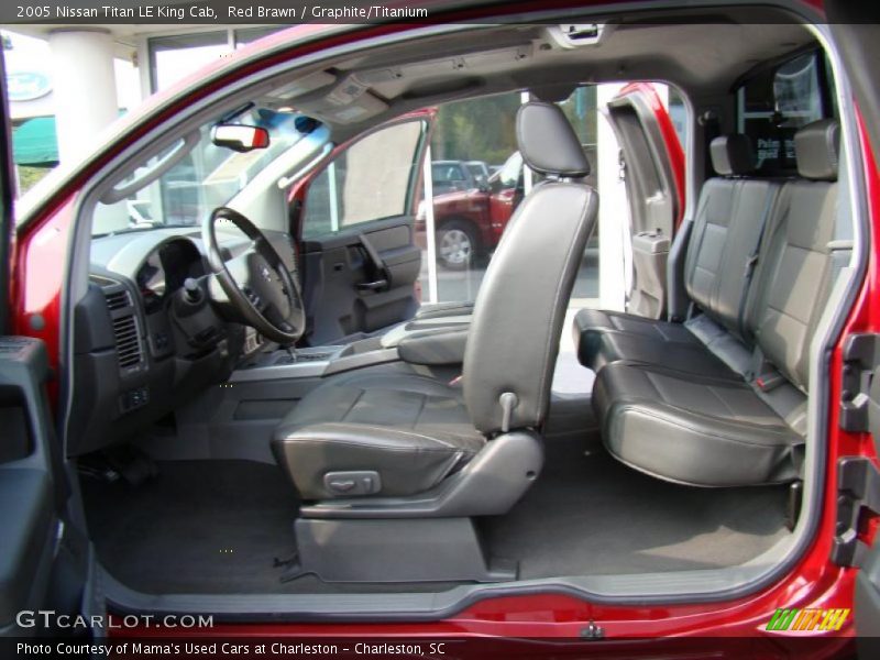 Red Brawn / Graphite/Titanium 2005 Nissan Titan LE King Cab
