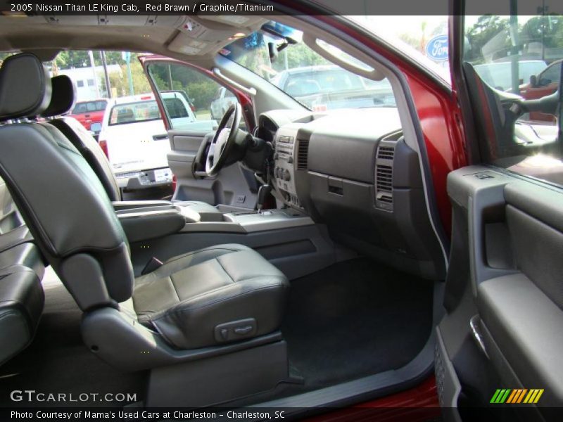 Red Brawn / Graphite/Titanium 2005 Nissan Titan LE King Cab