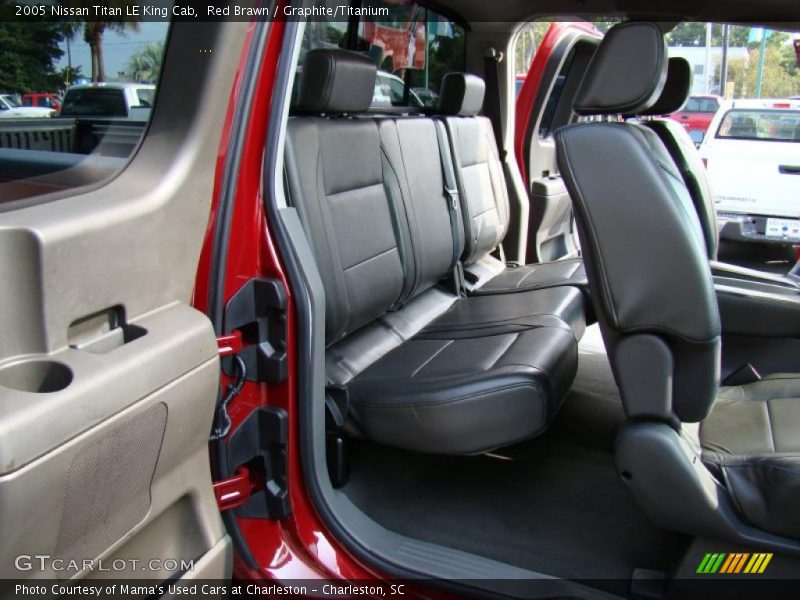 Red Brawn / Graphite/Titanium 2005 Nissan Titan LE King Cab