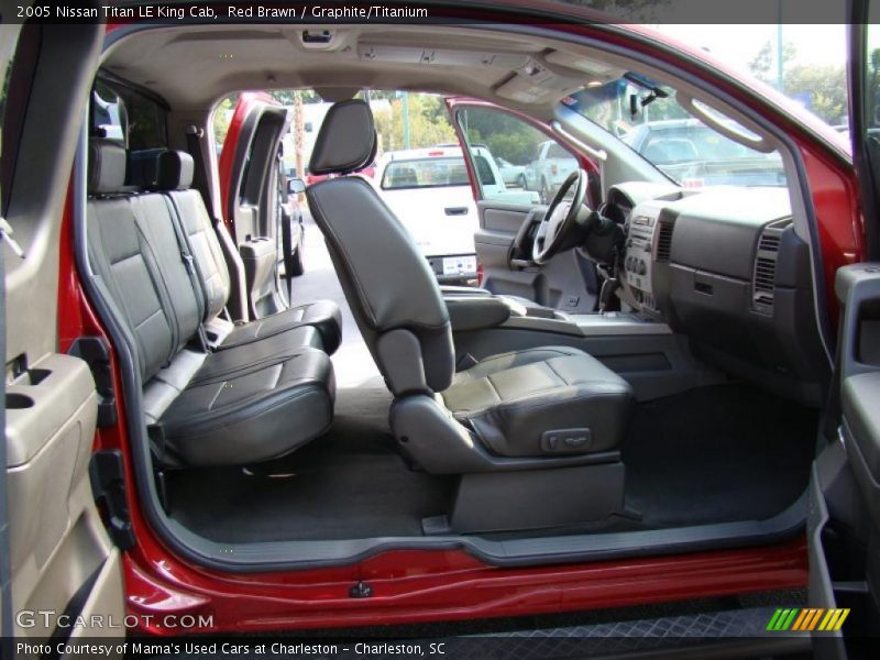 Red Brawn / Graphite/Titanium 2005 Nissan Titan LE King Cab